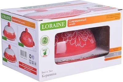 Масленка Loraine Красный Узор 25830