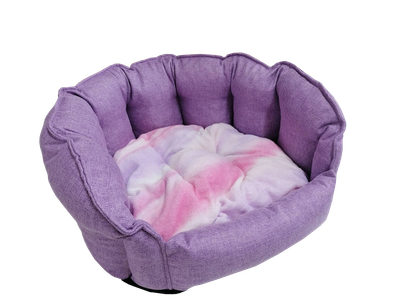 Лежанка для животных Happy Friends Ракушка Амелия - Амарант / stm 742 - фото