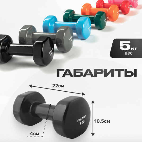Набор гантелей Sundays Fitness IR92005