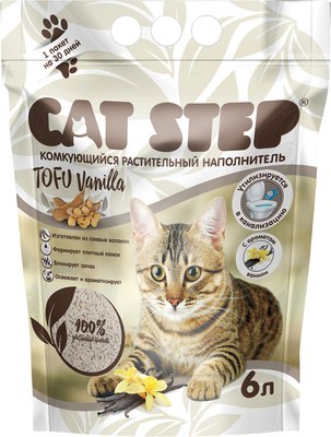 Наполнитель для туалета Cat Step Tofu Vanilla / 20333031 - фото