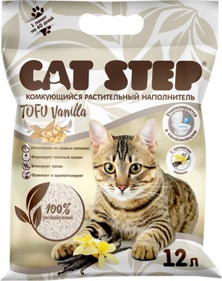 Наполнитель для туалета Cat Step Tofu Vanilla / 20333032 - фото