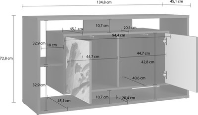 Тумба Involux Неаполь 227T011