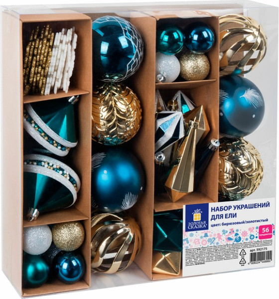 Набор елочных игрушек Золотая сказка 592175