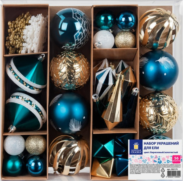 Набор елочных игрушек Золотая сказка 592175