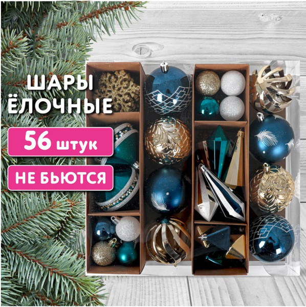 Набор елочных игрушек Золотая сказка 592175