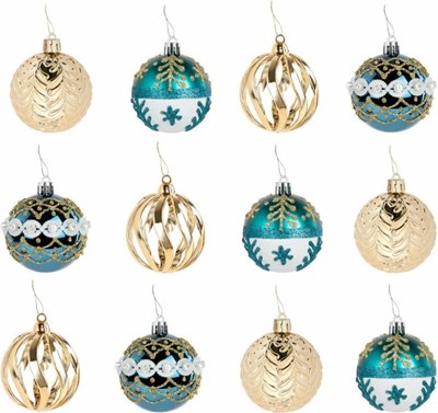 Набор шаров новогодних Золотая сказка 592176 - фото