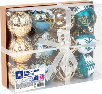 Набор шаров новогодних Золотая сказка 592176
