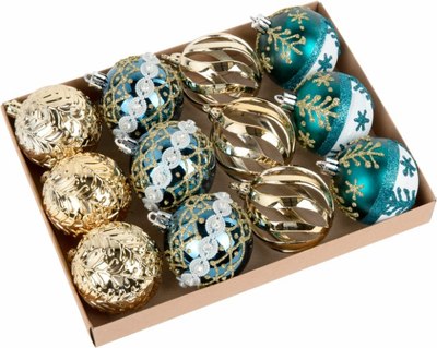 Набор шаров новогодних Золотая сказка 592176