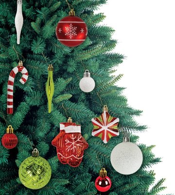 Набор елочных игрушек Золотая сказка 592184 (67шт, красный/зеленый)