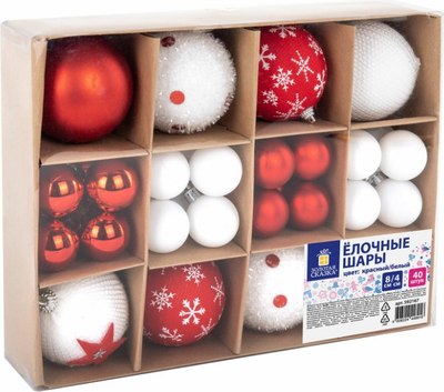 Набор шаров новогодних Золотая сказка 592167