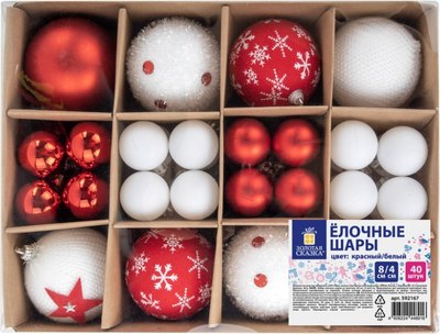 Набор шаров новогодних Золотая сказка 592167