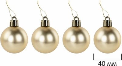 Набор шаров новогодних Золотая сказка 592168