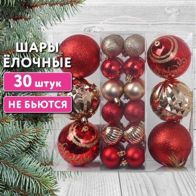 Набор шаров новогодних Золотая сказка 592168