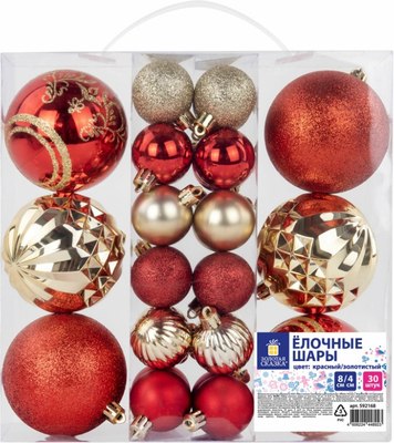 Набор шаров новогодних Золотая сказка 592168