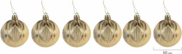 Набор шаров новогодних Золотая сказка 592169