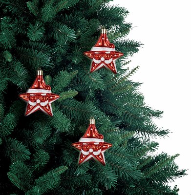 Набор елочных игрушек Золотая сказка Звезды с усами / 592172