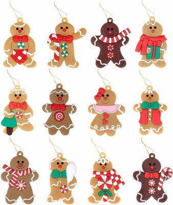 Набор елочных игрушек Золотая сказка Пряничные человечки / 592146 - фото