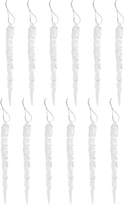 Набор елочных игрушек Золотая сказка Сосульки акриловые / 592147 - фото