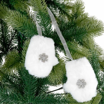 Набор елочных игрушек Золотая сказка Варежки / 592150