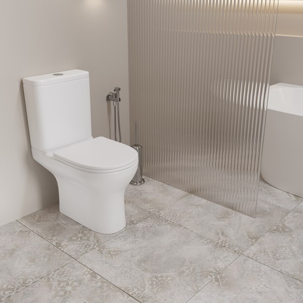 Унитаз напольный Lauter W246 с жестким сиденьем Soft Close / 2110246