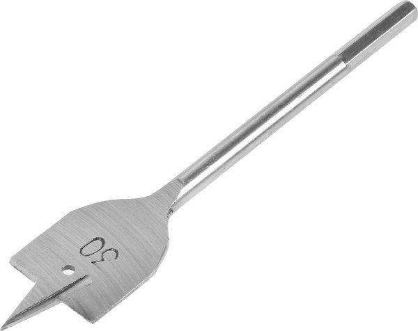 Сверло LOM Перовое шестигранный хвостовик по дереву 30x152мм / 2598233 - фото