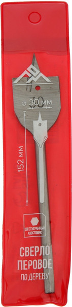 Сверло LOM Перовое шестигранный хвостовик по дереву 30x152мм / 2598233
