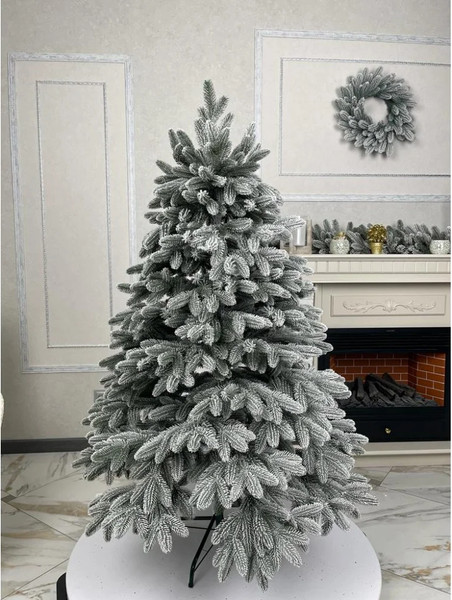 Ель искусственная Смерека Элит заснеженная / СМ-19ЭЗ