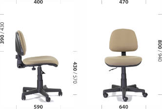 Кресло офисное UTFC Астек б/п