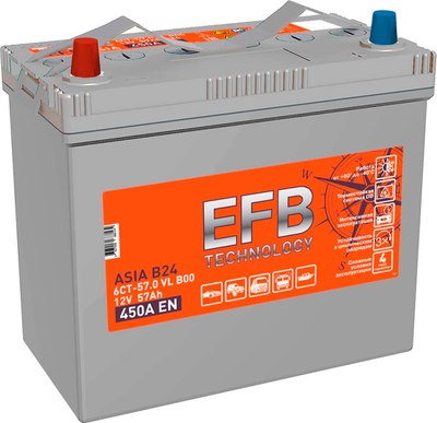 Автомобильный аккумулятор TITAN Asia EFB B00 450A L+ (57 А/ч) - фото