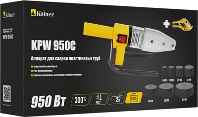 Паяльник для полипропиленовых труб Kolner KPW 950C