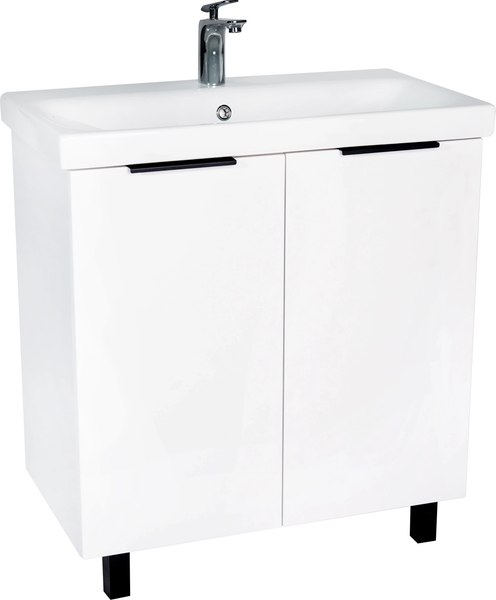 Тумба под умывальник Viant Берлин Moduo 80 / VBER80MDBEL-T2ST - фото