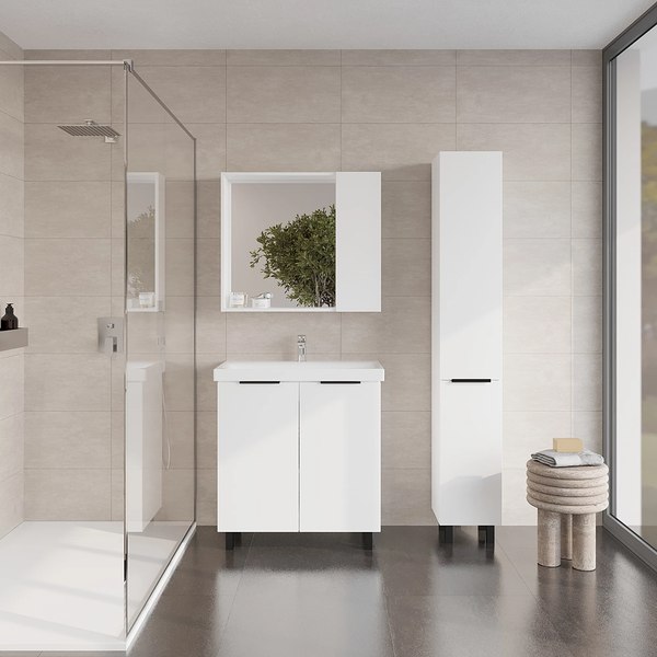 Тумба под умывальник Viant Берлин Moduo 80 / VBER80MDBEL-T2ST