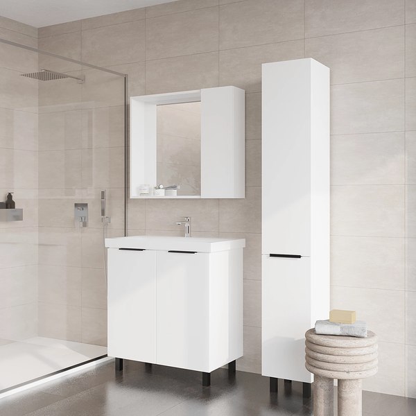 Тумба под умывальник Viant Берлин Moduo 80 / VBER80MDBEL-T2ST