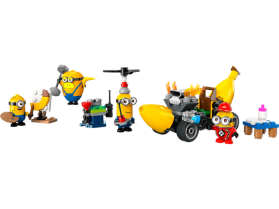 Конструктор Lego Minions Миньоны и машина-банан 75580