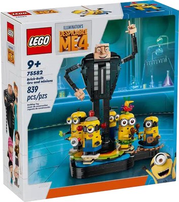 Конструктор Lego Despicable Me 4 Brick-Built Gru and Minions 75582 - фото