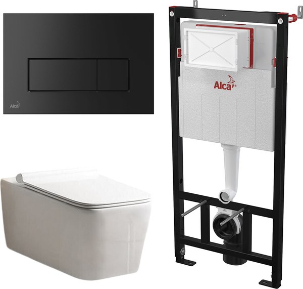 Унитаз подвесной с инсталляцией Cerutti Viola Aria Tornado + Alca 578 / CT10583+AM101/1120+M578 - фото