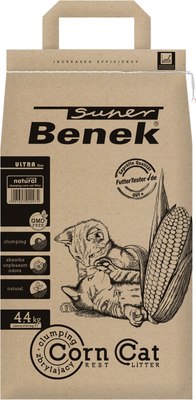 Наполнитель для туалета Super Benek Corn Cat Ультра натуральный - фото