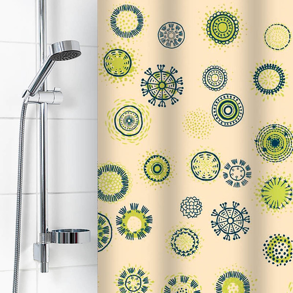 Шторка-занавеска для ванны V-line Одуванчики 180x180