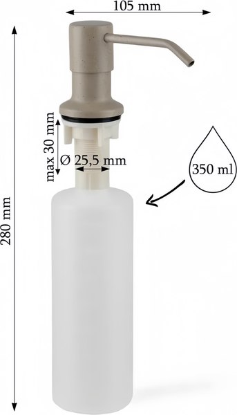 Дозатор для жидкого мыла Diadonna Д66-1913SM