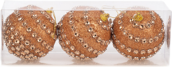 Набор шаров новогодних Ausini JQ-14039/GR - фото