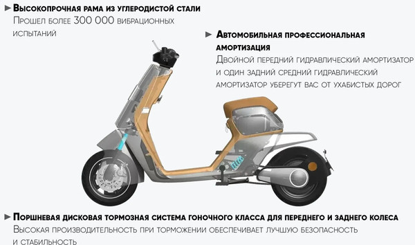 Электроскутер AVM Keren Stardust / pm01816061579