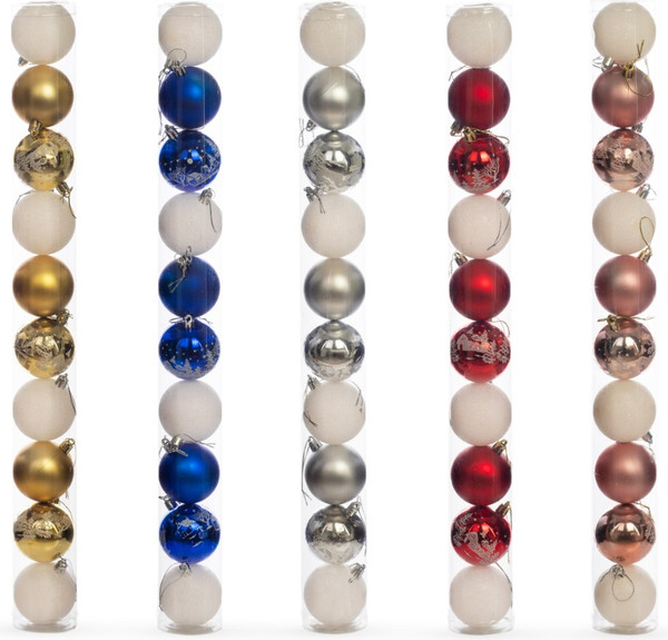 Набор шаров новогодних Ausini JQ-5870