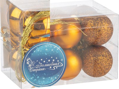 Набор шаров новогодних Волшебная страна SYQA- 0123162-04 / 106314 - фото