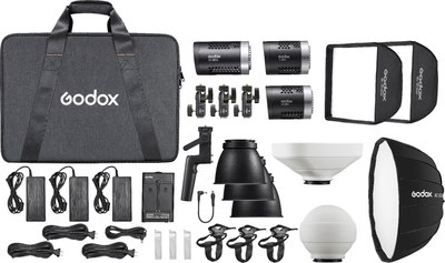 Комплект осветителей студийных Godox ML-KIT2 для видеосъемки / 29025 - фото