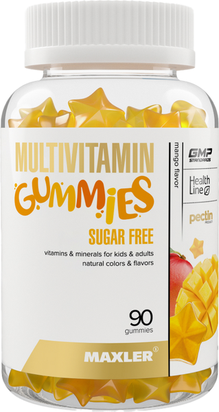 Витаминно-минеральный комплекс Maxler Мультивитамин гаммиз со вкусом манго - фото