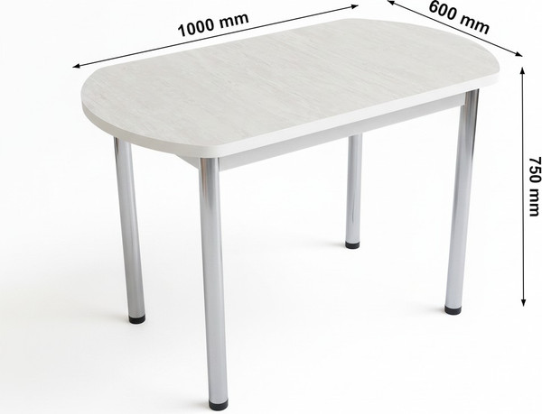 Обеденный стол СВД Юнио 100х60 / 003Э.П17.Х