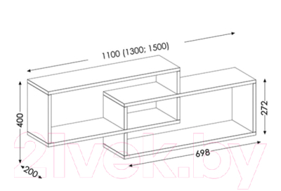 Полка-ячейка Senira Прыгажуня 130