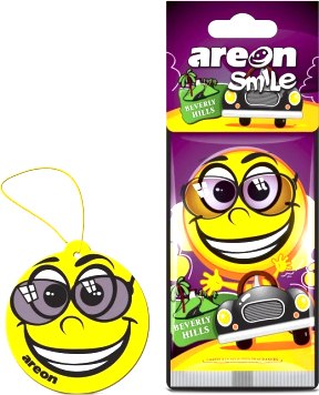 Ароматизатор автомобильный Areon Smile Ring Beverly Hills / ARE-ASD25 - фото