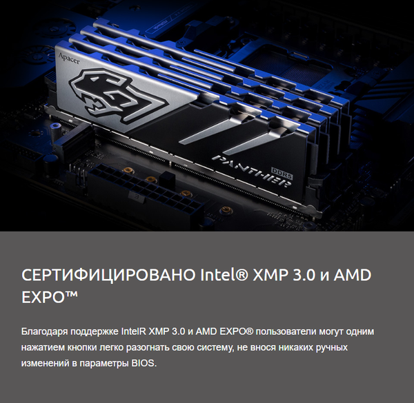 Оперативная память DDR5 Apacer AH5U32G60C5127BAA-1