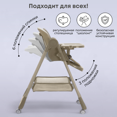 Стульчик для кормления Bubago Albert / BG 138-2